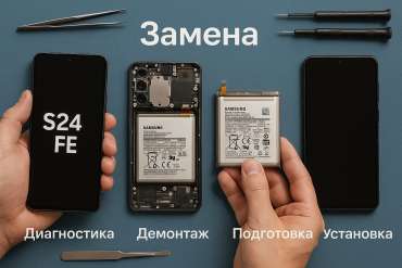 Замена батареи Samsung S24 FE  в Гомеле