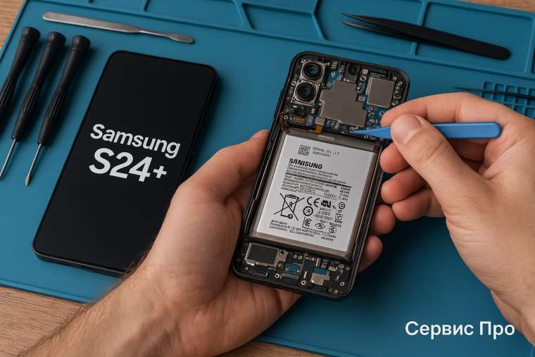 Замена батареи Samsung S24 Plus  в Гомеле