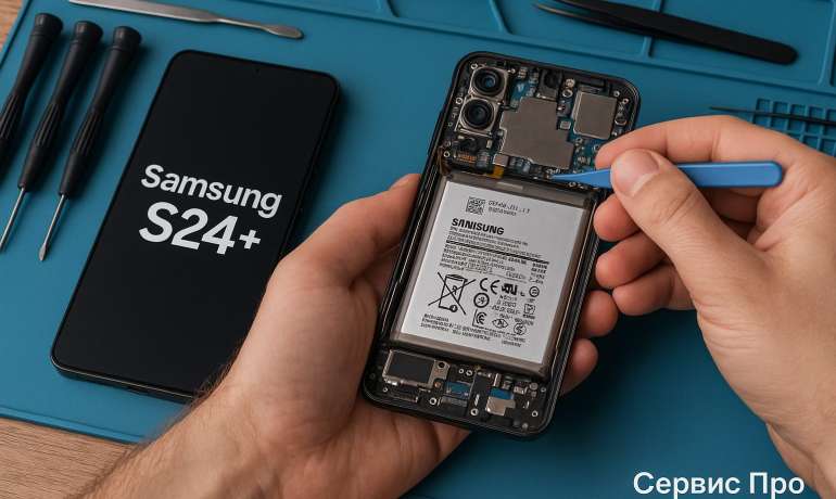 Замена батареи Samsung S24 Plus  в Гомеле