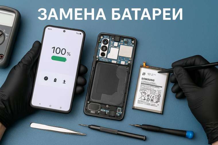Замена батареи Samsung S25 Plus в Гомеле