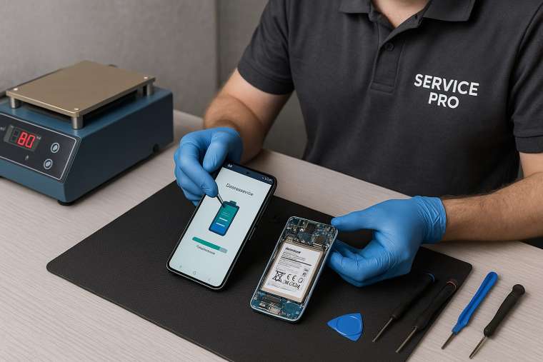 Замена батареи Samsung S25 в Гомеле