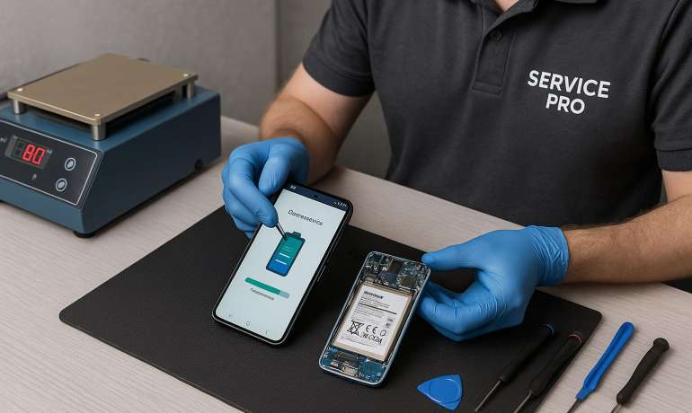 Замена батареи Samsung S25 в Гомеле