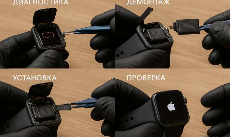 Замена батареи Apple Watch 1 в Гомеле