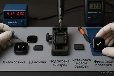 Замена батареи Apple Watch 9 в Гомеле