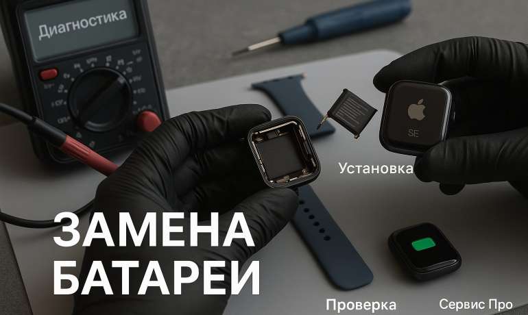 Замена батареи Apple Watch SE в Гомеле