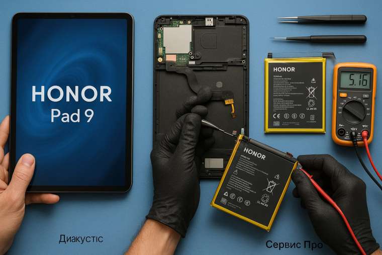 Замена батареи Honor Pad 9 в Гомеле