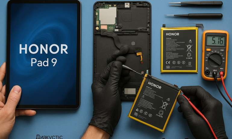 Замена батареи Honor Pad 9 в Гомеле