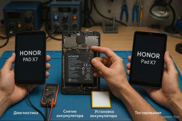 Замена батареи Honor Pad X7 в Гомеле