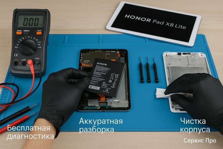 Замена батареи Honor Pad X8 Lite в Гомеле