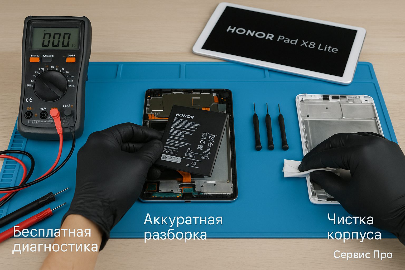 Замена батареи Honor Pad X8 Lite в Гомеле
