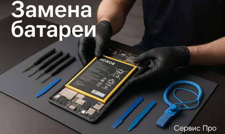 Замена батареи Honor Pad X8 в Гомеле