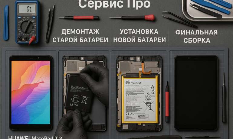 Замена батареи Huawei MatePad T8 LTE в Гомеле