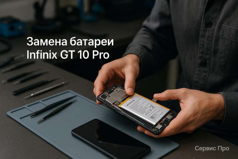 Замена батареи Infinix GT 10 Pro в Гомеле