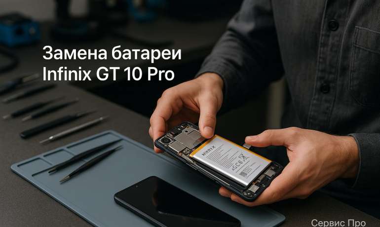 Замена батареи Infinix GT 10 Pro в Гомеле