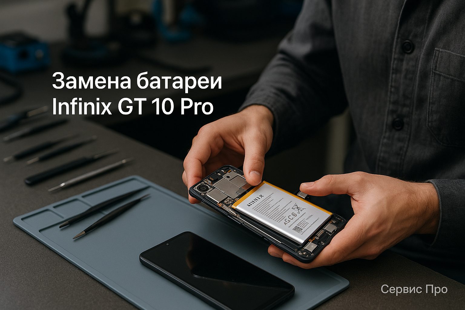 Замена батареи Infinix GT 10 Pro в Гомеле