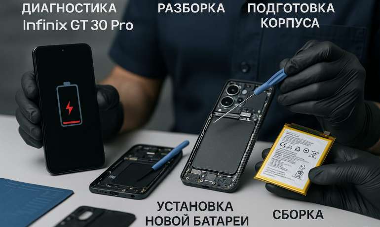 Замена батареи Infinix GT 30 Pro в Гомеле