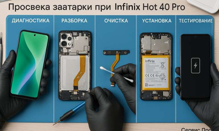 Замена батареи Infinix Hot 40 Pro в Гомеле