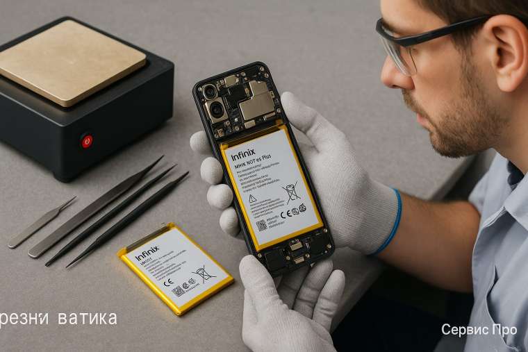 Замена батареи Infinix Hot 50 Pro Plus в Гомеле