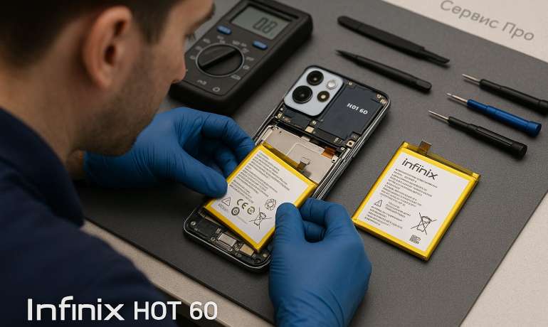 Замена батареи Infinix Hot 60  в Гомеле