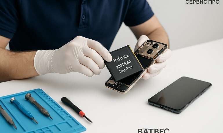 Замена батареи Infinix Note 40 Pro Plus в Гомеле