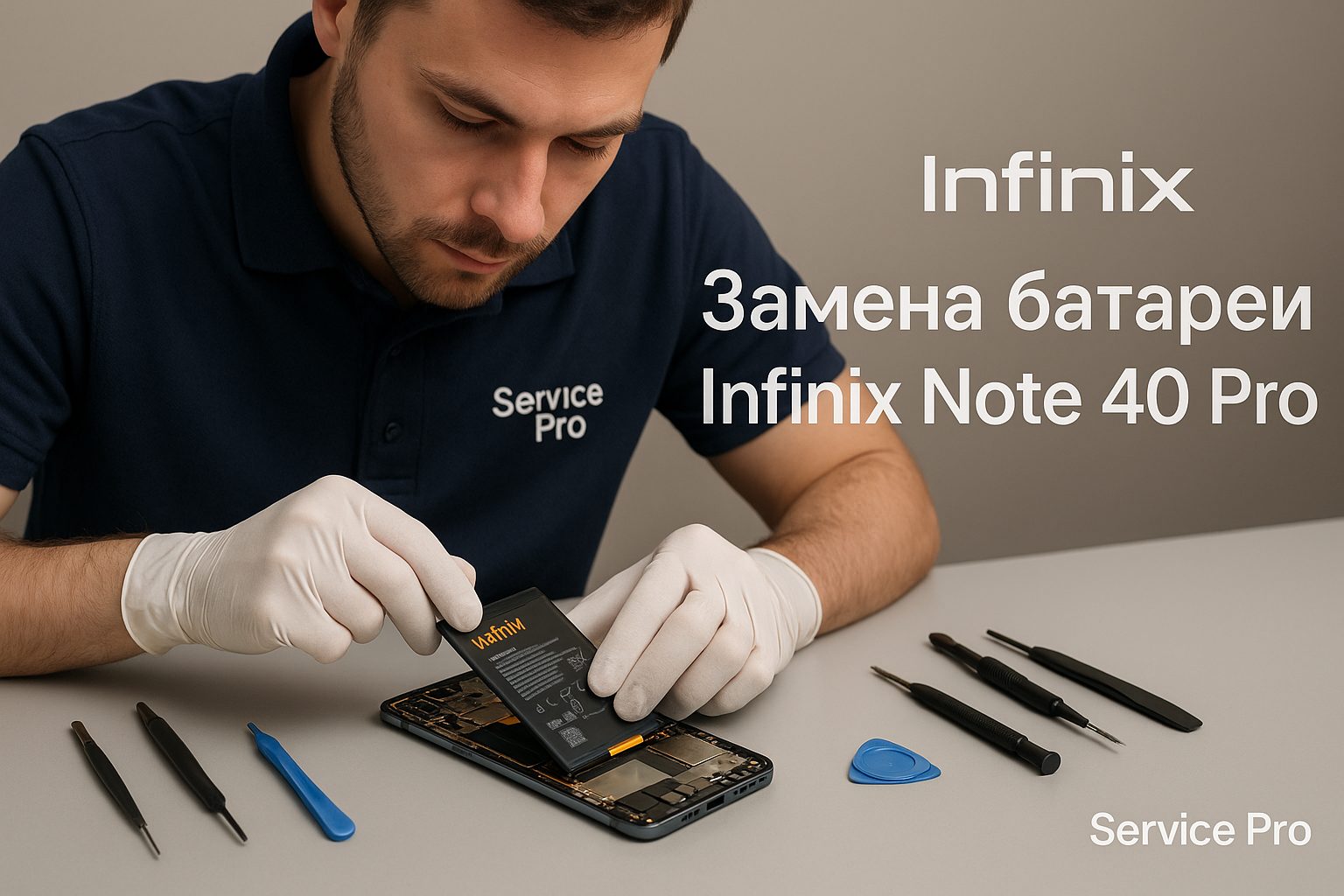 Замена батареи Infinix Note 40 Pro в Гомеле
