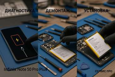 Замена батареи Infinix Note 50 Pro Plus в Гомеле