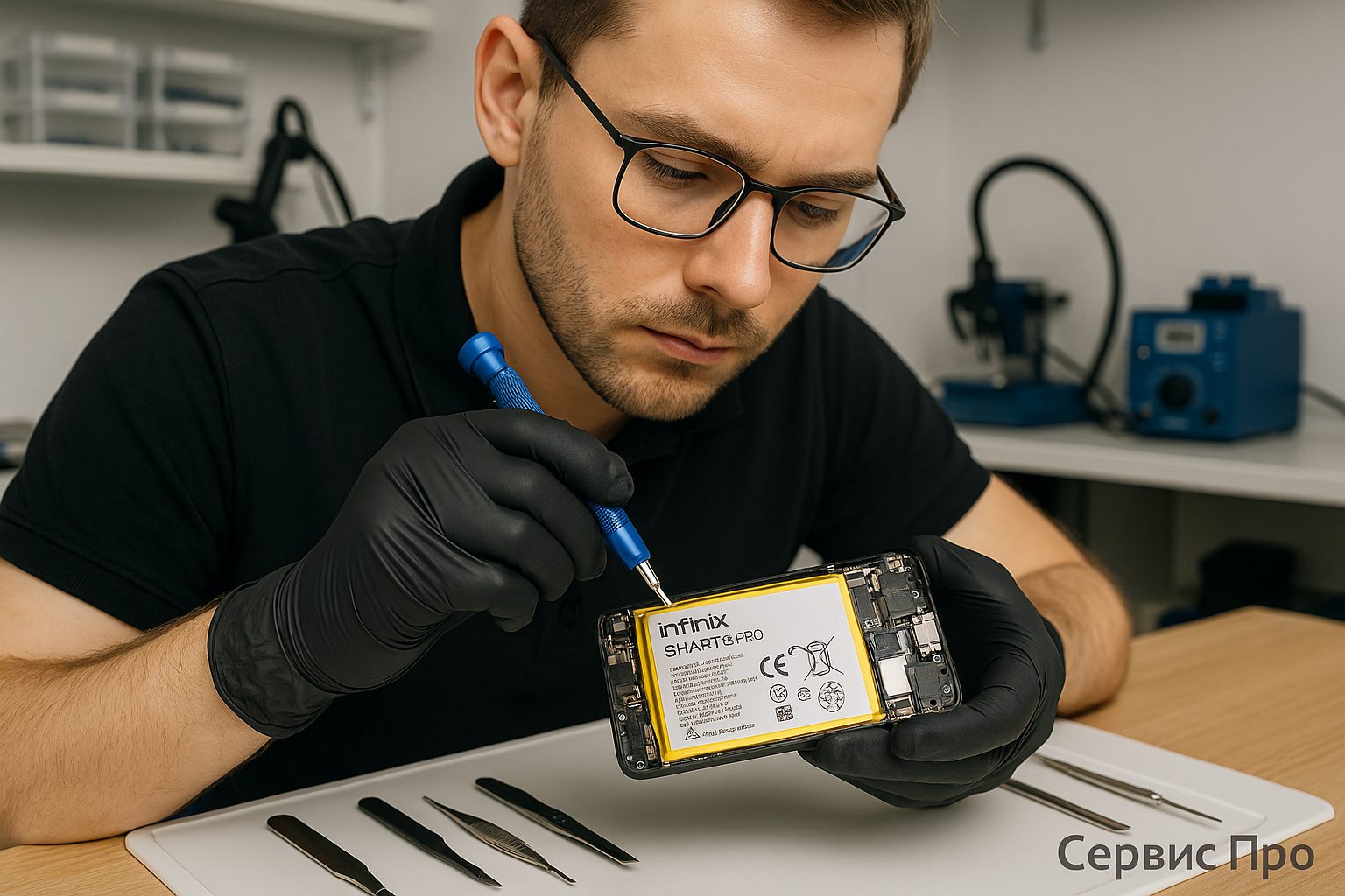 Замена батареи Infinix Smart 8 Pro в Гомеле