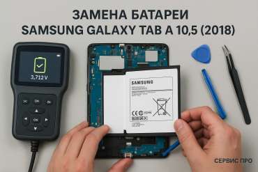 Замена батареи Samsung Galaxy Tab A 10.5 (2018) в Гомеле