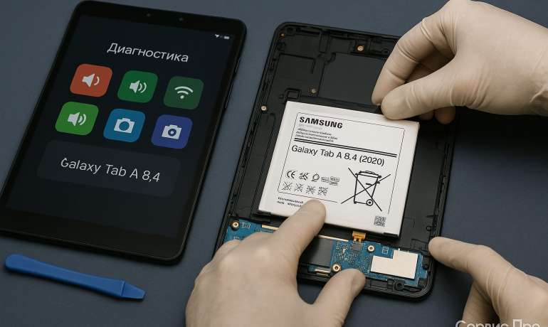 Замена батареи Samsung Galaxy Tab A 8.4 (2020) в Гомеле