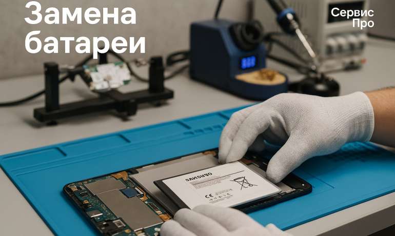 Замена батареи Samsung Galaxy Tab A7 Lite в Гомеле