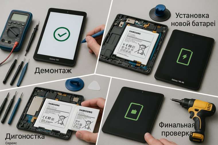 Замена батареи Samsung Galaxy Tab A8 в Гомеле
