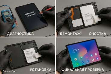 Замена батареи Samsung Galaxy Tab A9 в Гомеле