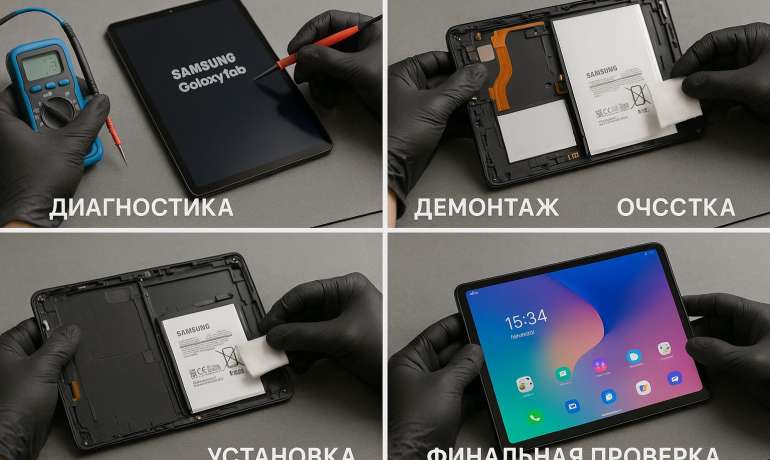 Замена батареи Samsung Galaxy Tab A9 в Гомеле