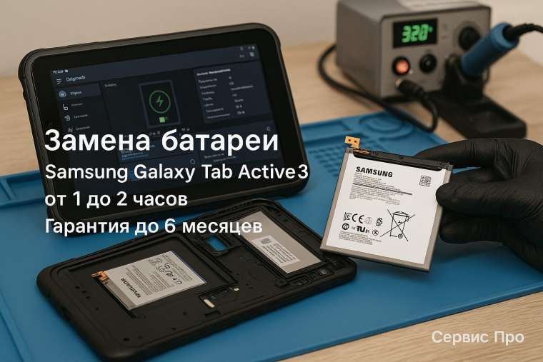 Замена батареи Samsung Galaxy Tab Active 3 в Гомеле