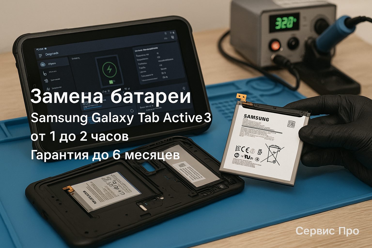Замена батареи Samsung Galaxy Tab Active 3 в Гомеле