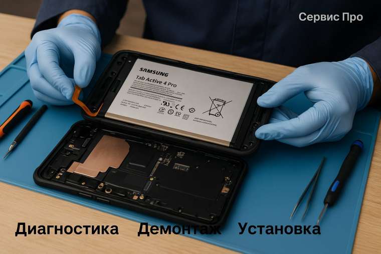 Замена батареи Samsung Galaxy Tab Active 4 Pro в Гомеле