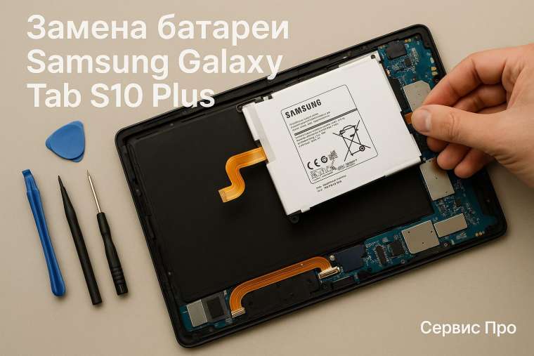 Замена батареи Samsung Galaxy Tab S10 Plus в Гомеле