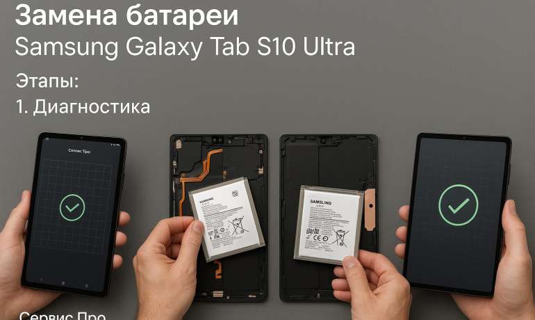 Замена батареи Samsung Galaxy Tab S10 Ultra в Гомеле