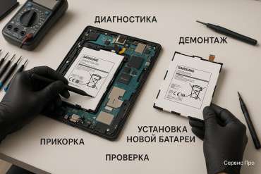 Замена батареи Samsung Galaxy Tab S4 в Гомеле