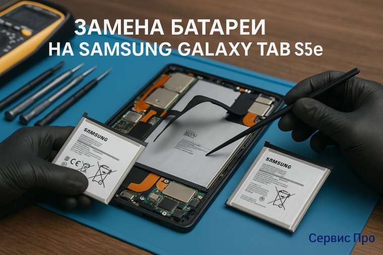 Замена батареи Samsung Galaxy Tab S5e в Гомеле