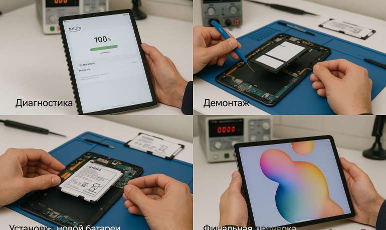 Замена батареи Samsung Galaxy Tab S6 Lite в Гомеле