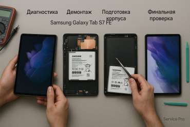 Замена батареи Samsung Galaxy Tab S7 FE в Гомеле