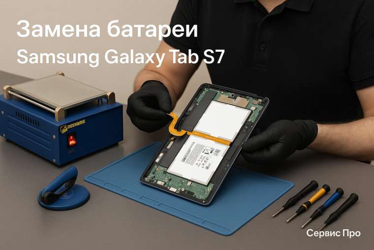 Замена батареи Samsung Galaxy Tab S7 в Гомеле