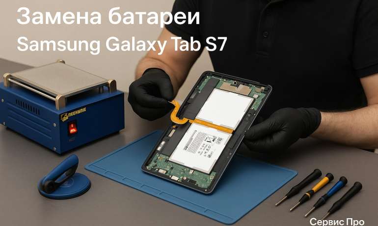 Замена батареи Samsung Galaxy Tab S7 в Гомеле