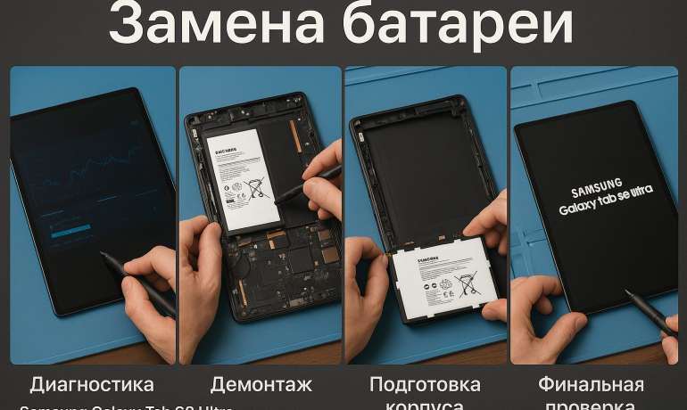 Замена батареи Samsung Galaxy Tab S8 Ultra в Гомеле