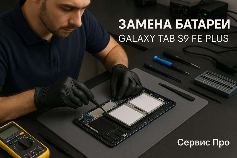 Замена батареи Samsung Galaxy Tab S9 FE Plus в Гомеле
