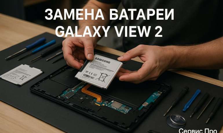 Замена батареи Samsung Galaxy View 2 в Гомеле