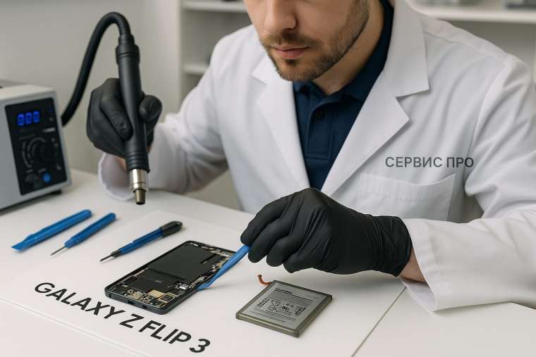 Замена батареи Samsung Galaxy Z Flip 3  в Гомеле
