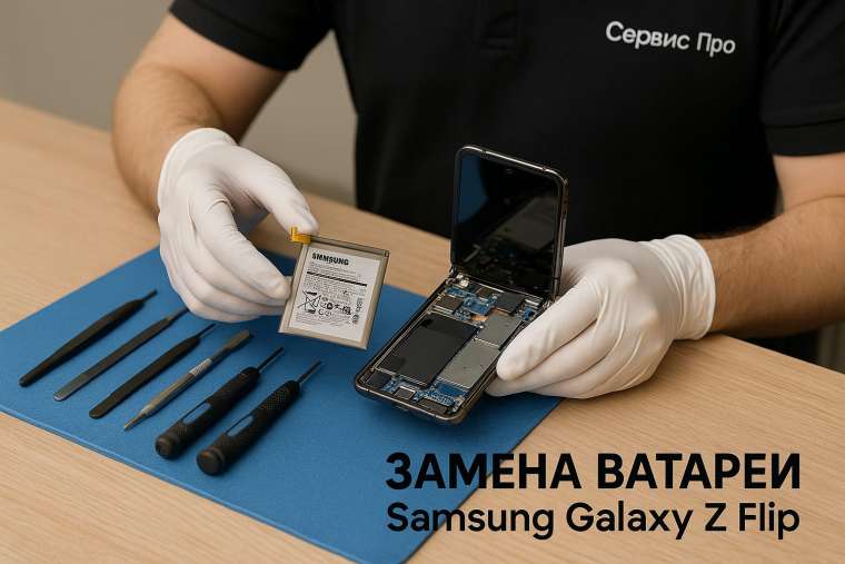 Замена батареи Samsung Galaxy Z Flip в Гомеле