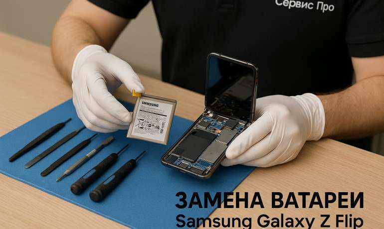 Замена батареи Samsung Galaxy Z Flip в Гомеле